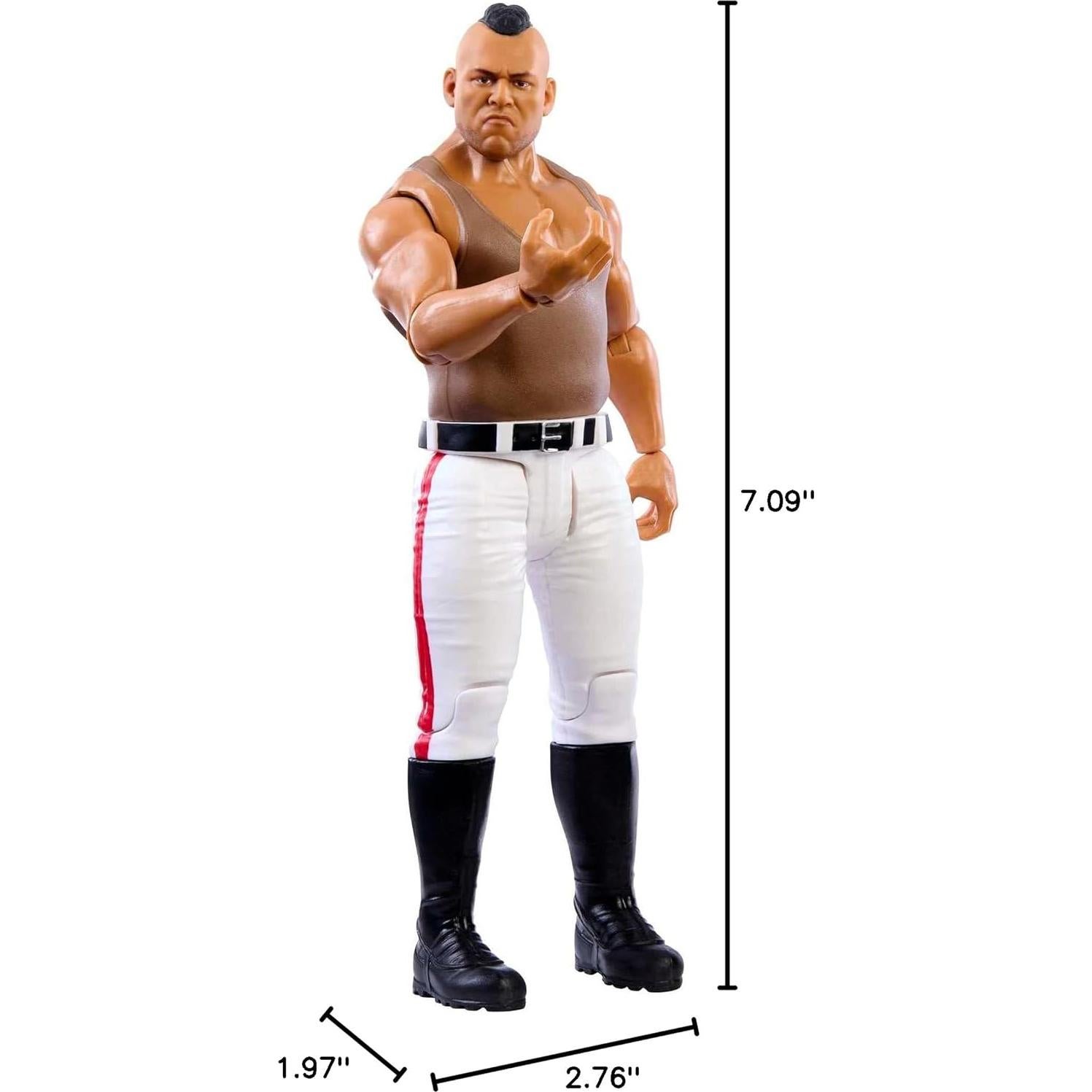 Figura de Acción WWE Mattel Commander Azeez 15 cm 10 Puntos Articulación