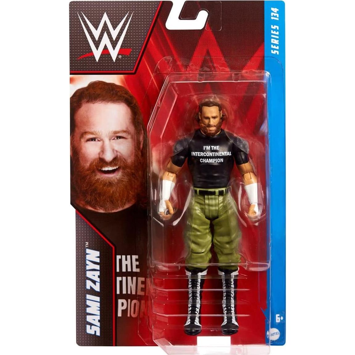 Figura de Acción WWE Sami Zayn Campeón Intercontinental 15 cm