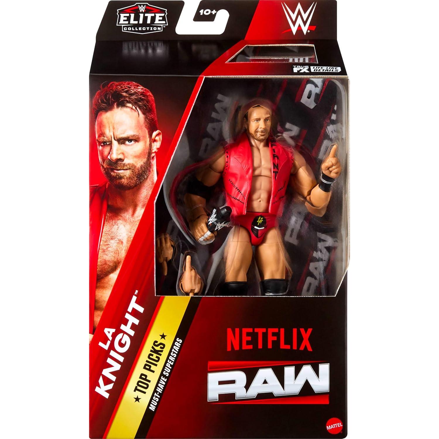 Figura de Acción Mattel WWE Elite LA Knight 15.24 cm con Accesorios