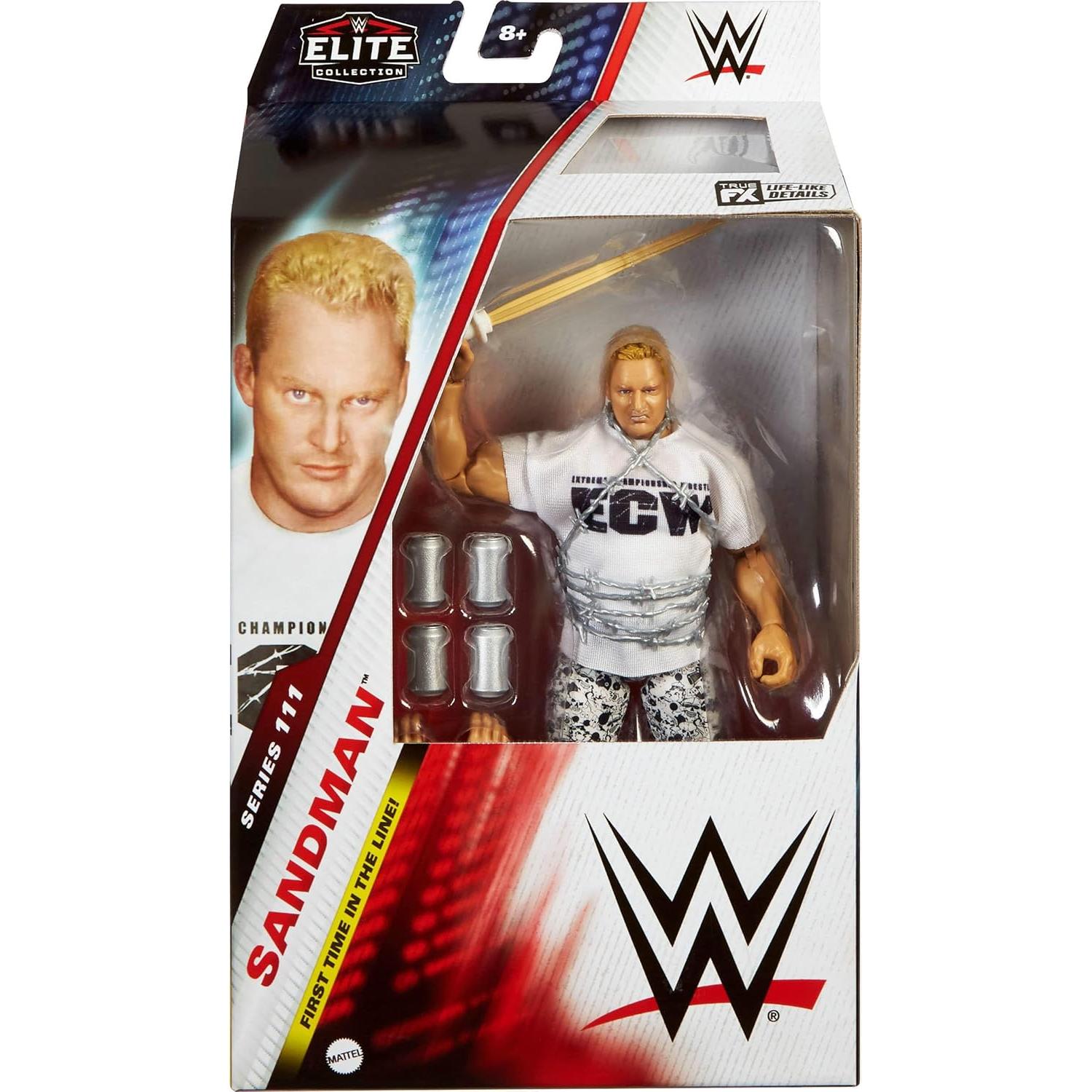 Figura de Acción Elite Mattel WWE The Sandman 15.24 cm