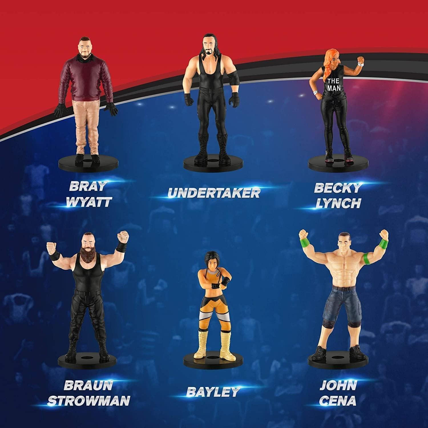 Toppers de Lápiz WWE Set de 12 - Bray Wyatt, Undertaker y Más