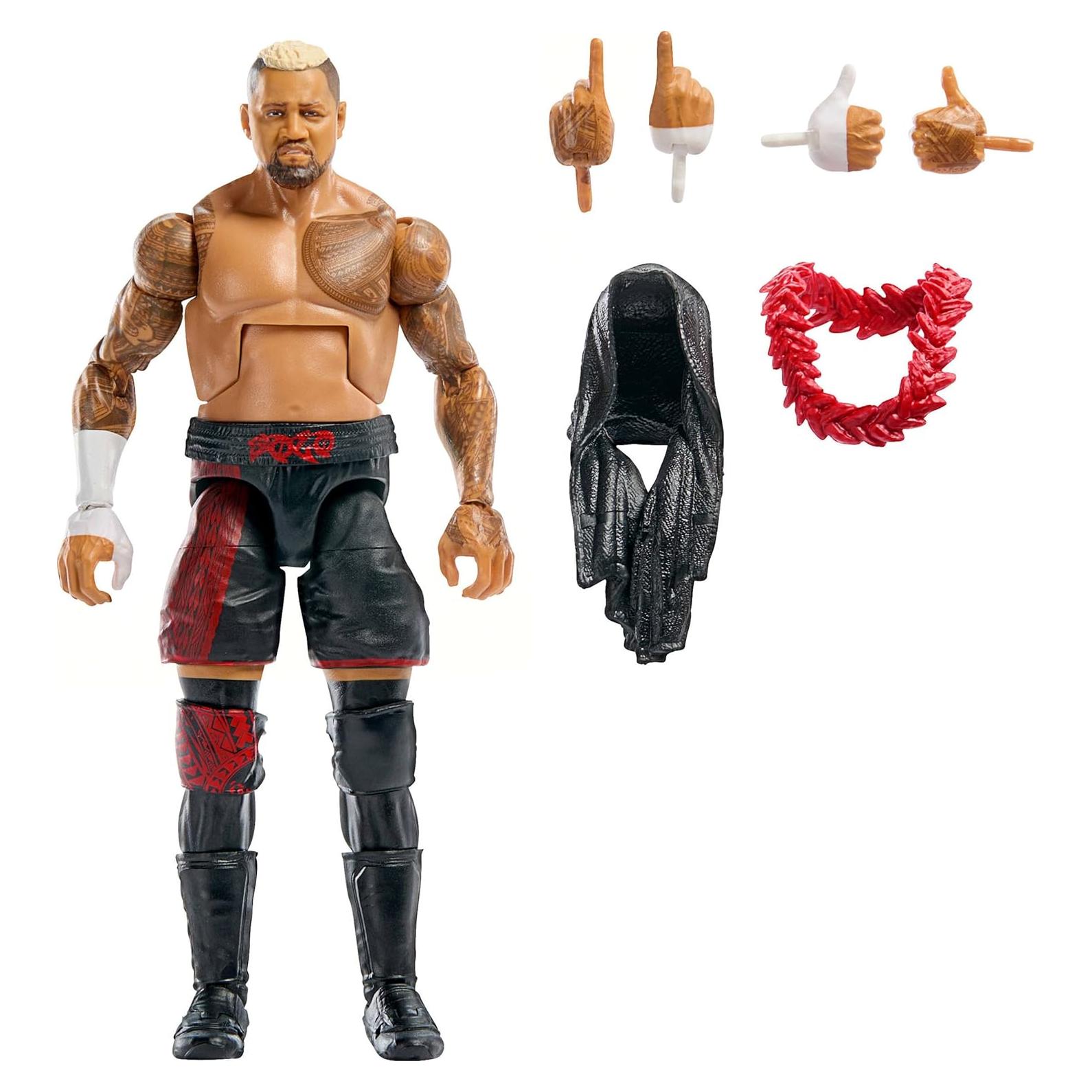 Figura de Acción WWE Elite Collection Mattel Sola Sikoa 15 cm