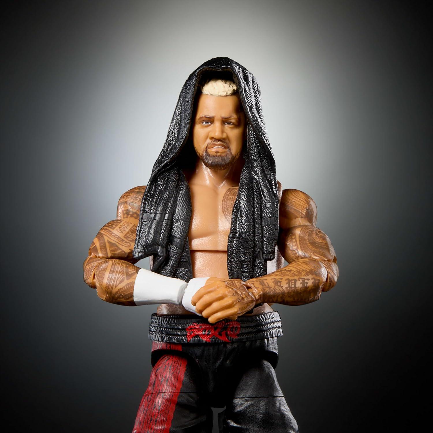 Figura de Acción WWE Elite Collection Mattel Sola Sikoa 15 cm