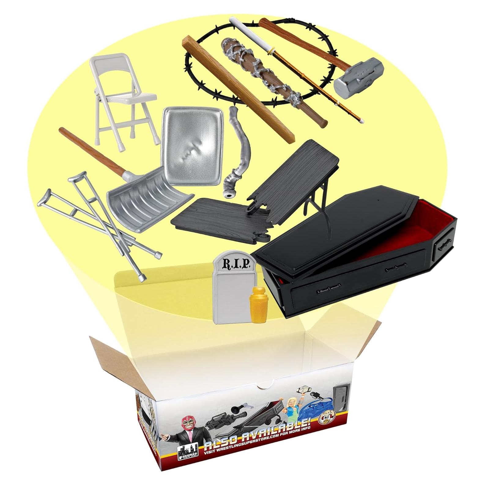 Juego de Accesorios Hardcore Coffin 15 Piezas Lucha Libre