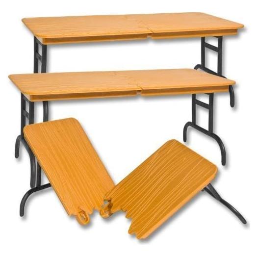 Juego de 3 Mesas Rompibles Marrones Figures Toy Company