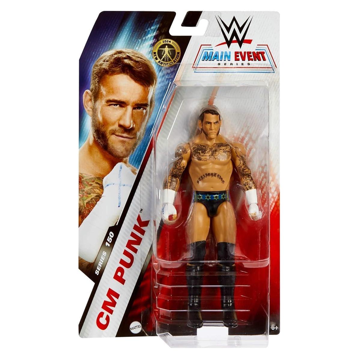Figura Articulada WWE CM Punk 15 cm - Mattel