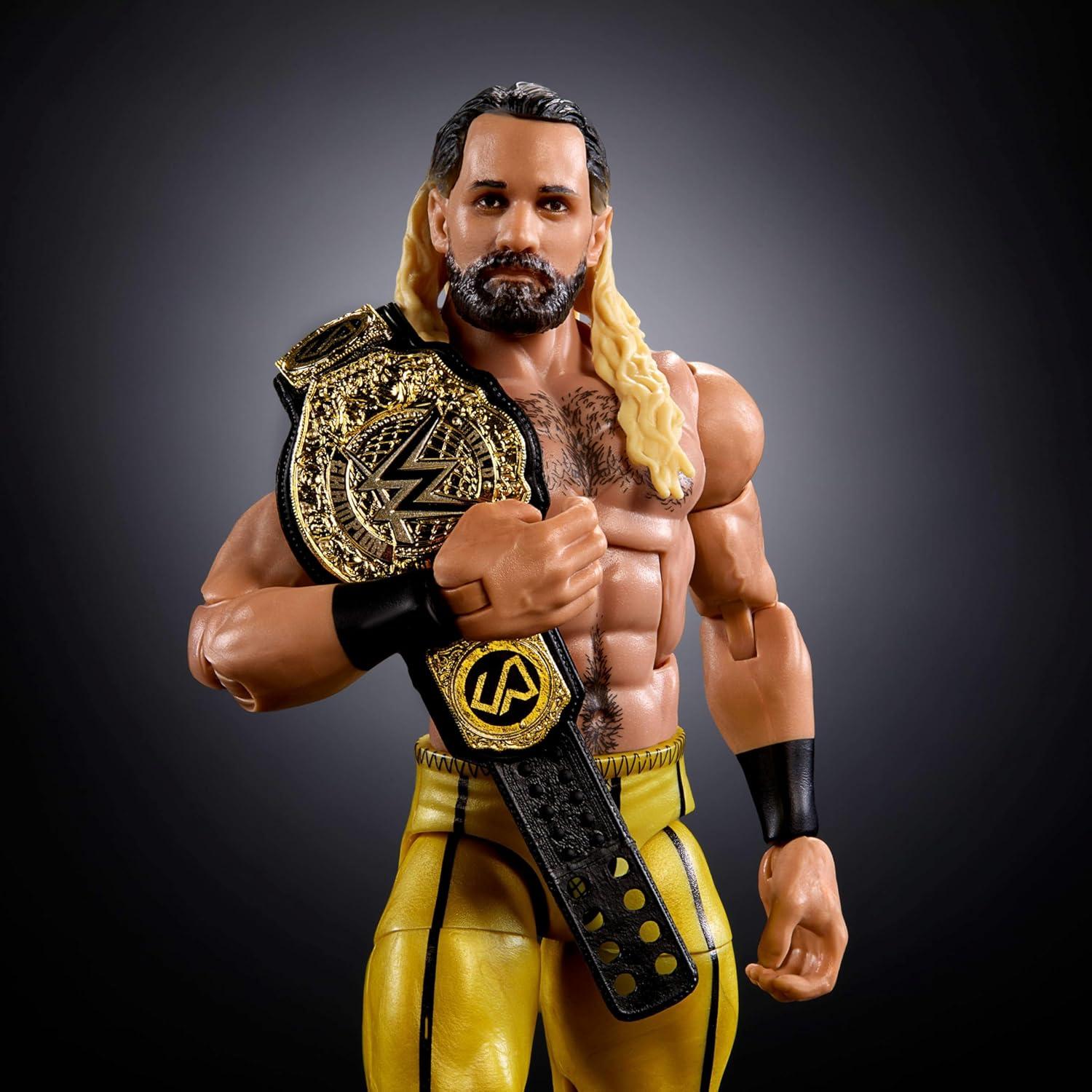 Figura de Acción Elite Mattel WWE Seth Rollins 15 cm Coleccionable
