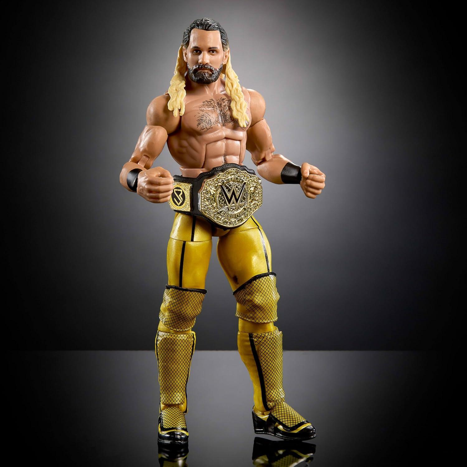 Figura de Acción Elite Mattel WWE Seth Rollins 15 cm Coleccionable