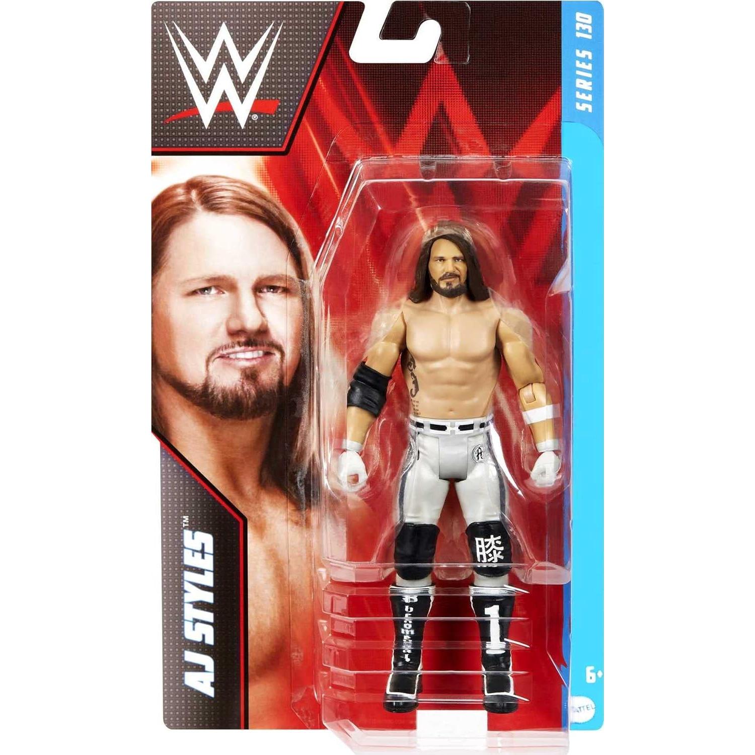 Figura de Acción WWE Básica AJ Styles 15 cm Coleccionable