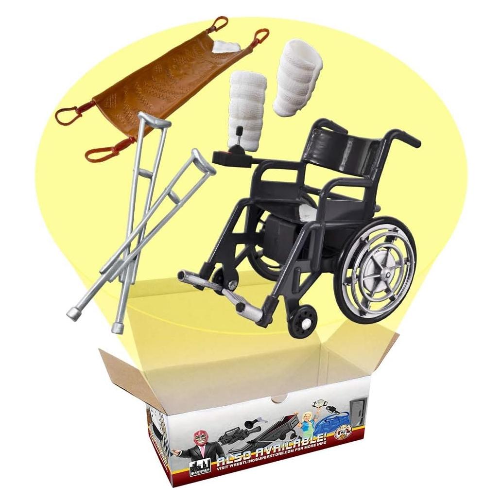 Juego de Accesorios de Lesiones Hardcore para Figuras de Lucha Libre