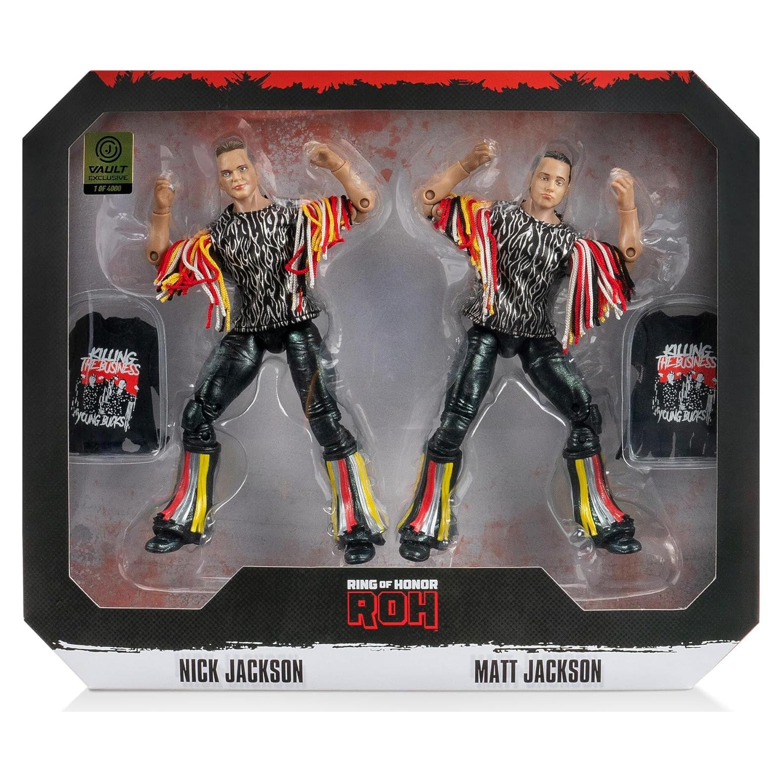 Figuras de Acción Lucha Libre Young Bucks Jazwares 1 de 4000
