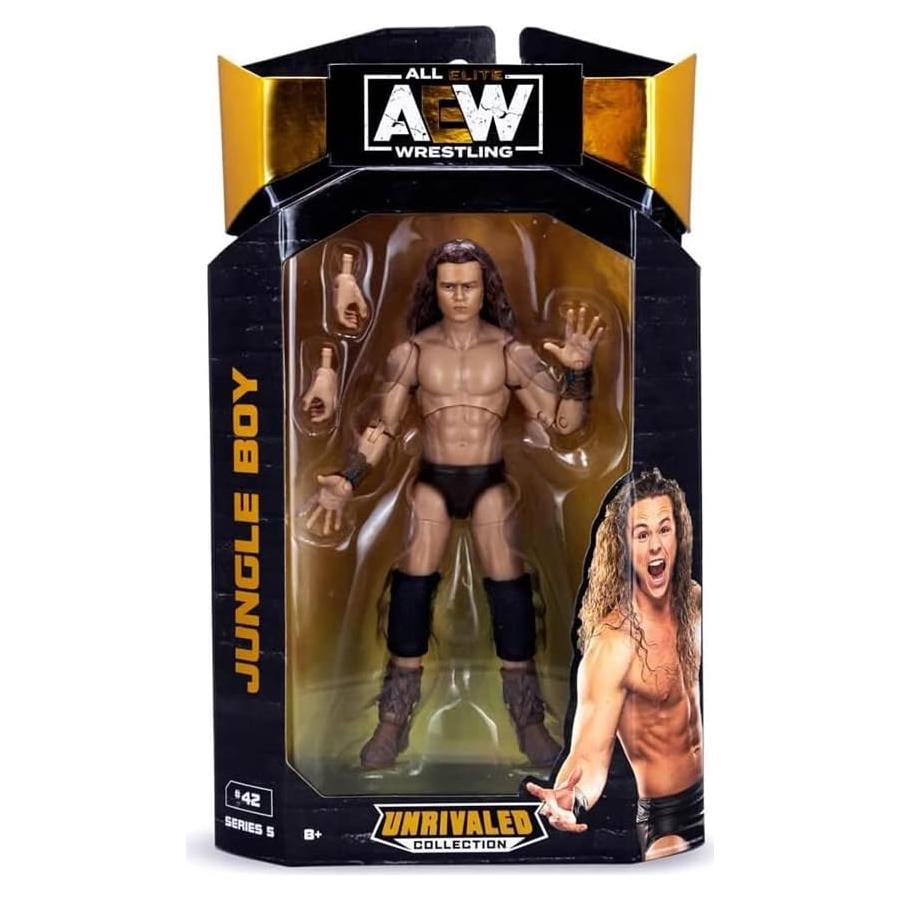 Figura de Lucha Libre Jungle Boy AEW Unrivaled Jazwares 16.5 cm