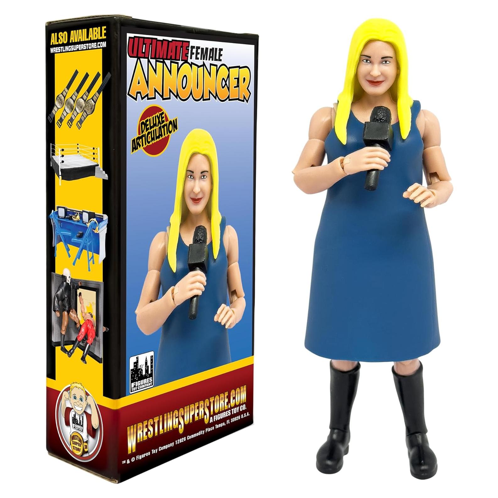 Figura Anunciadora de Entrevistas Femenina Deluxe 15.24 cm