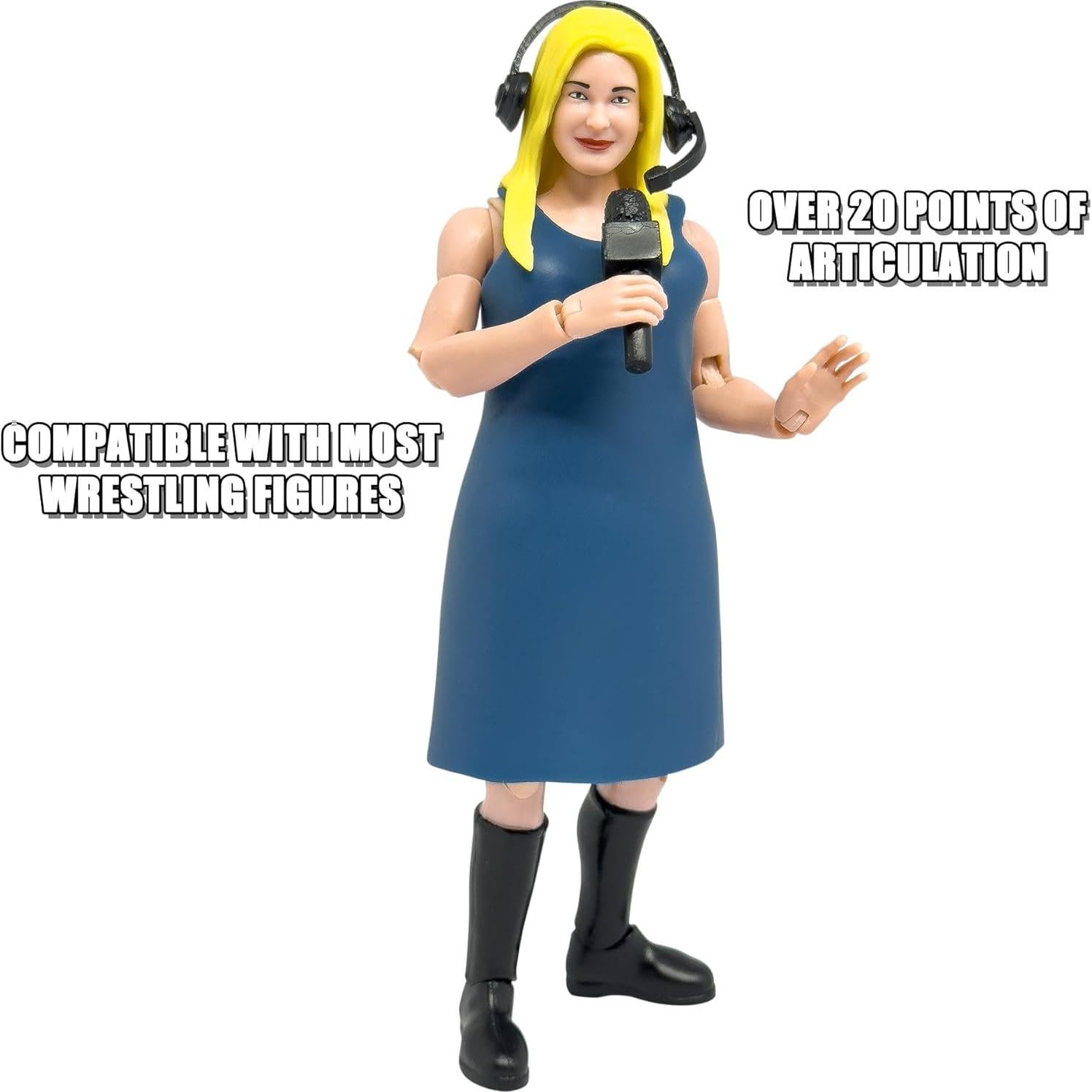 Figura Anunciadora de Entrevistas Femenina Deluxe 15.24 cm