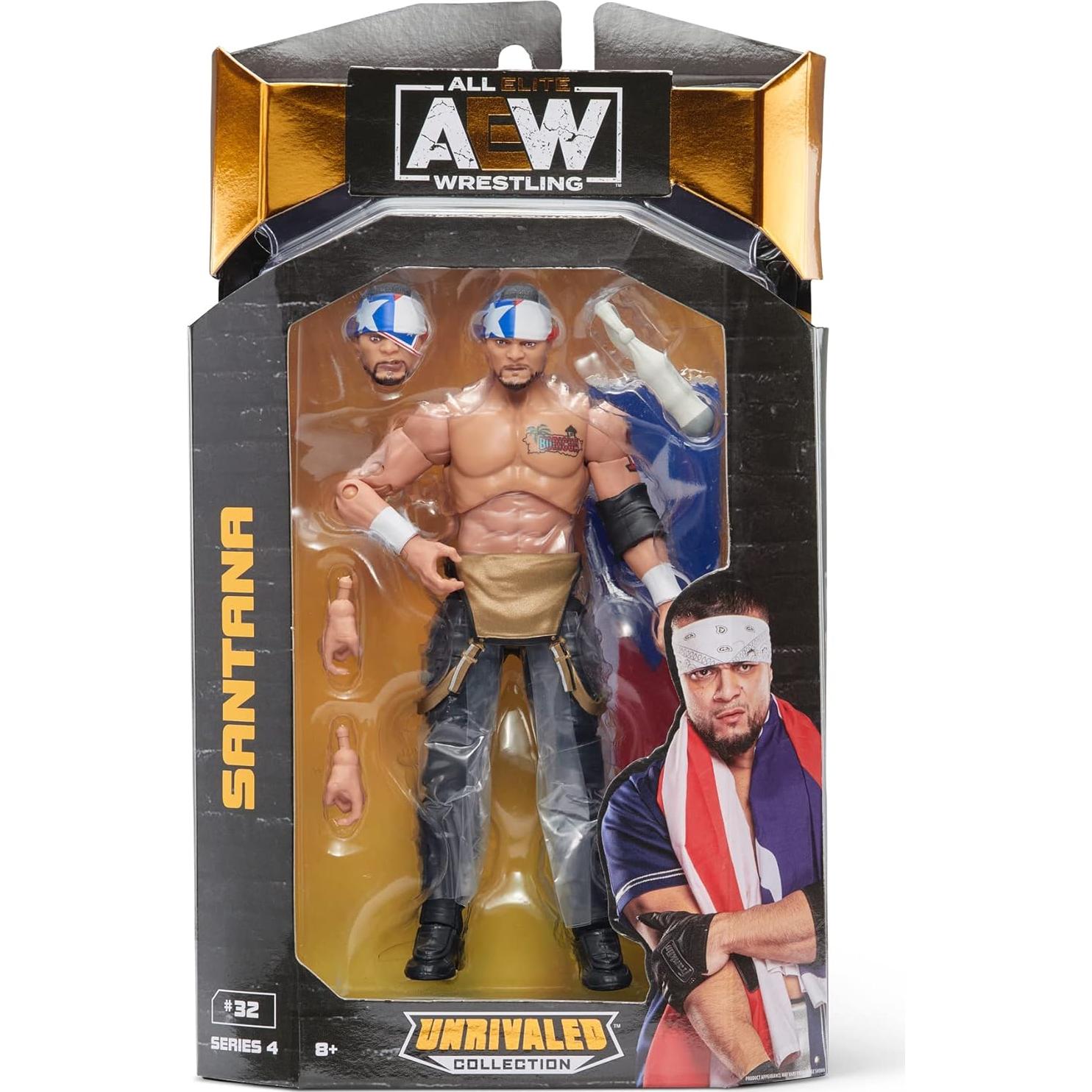 Figura de Acción Santana AEW 6.5" Colección Sin Rival Jazwares