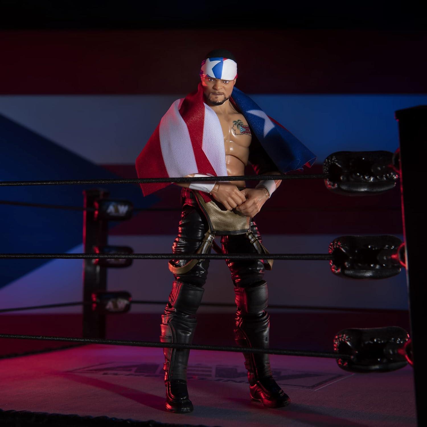 Figura de Acción Santana AEW 6.5" Colección Sin Rival Jazwares