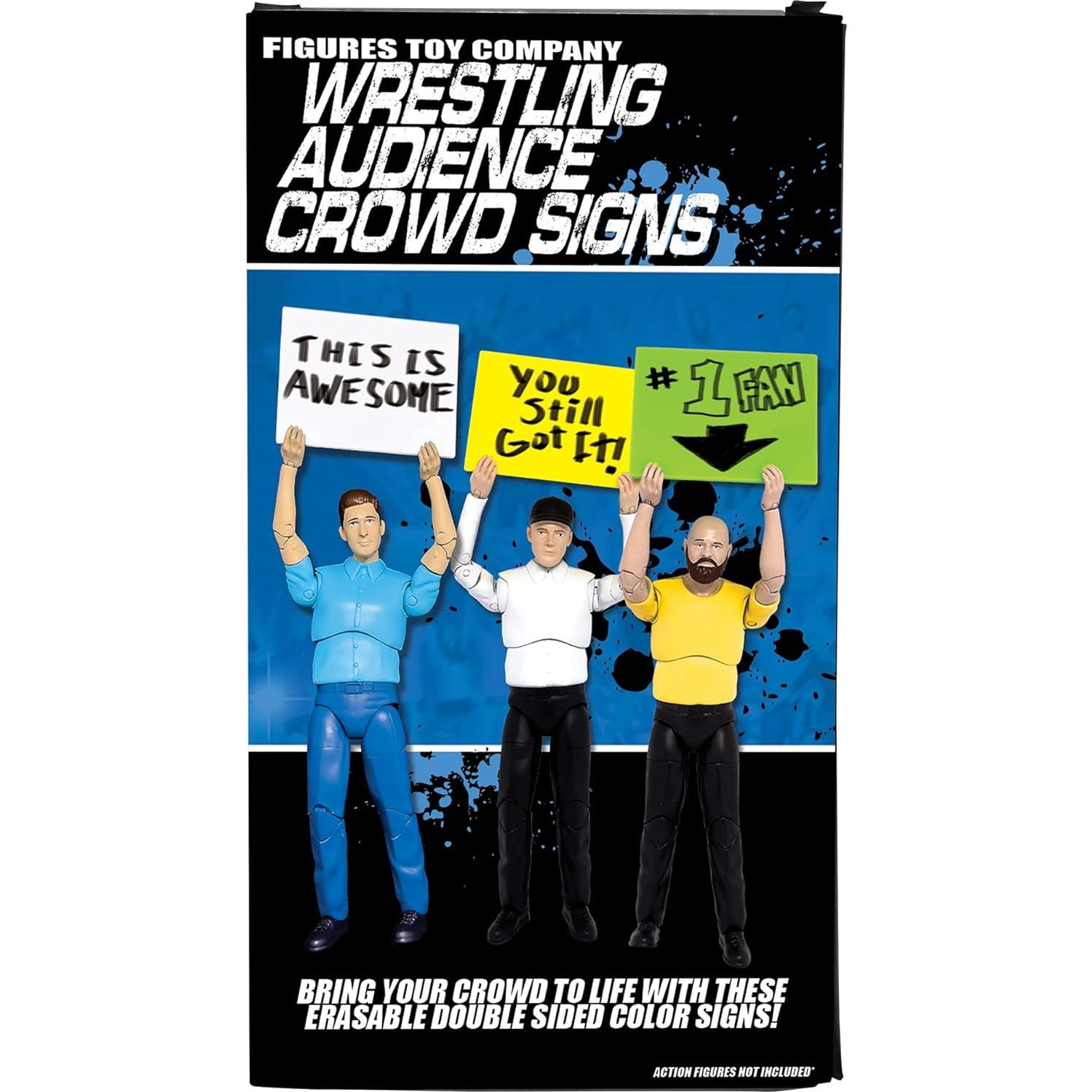 Juego de 8 Carteles de Lucha Libre WWE AEW + Marcador