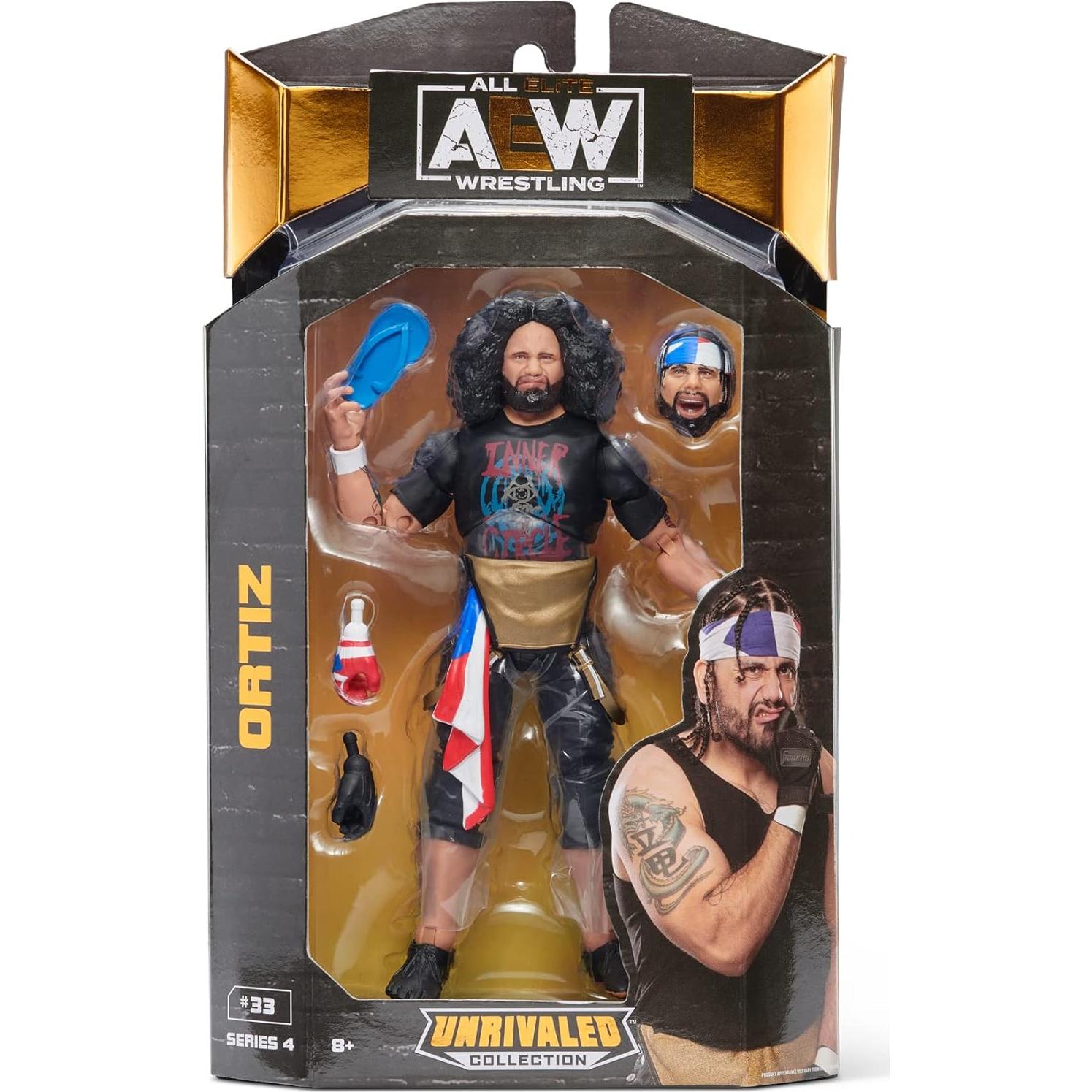 Figura de Acción Ortiz AEW Sin Rival 6.7 cm Jazwares