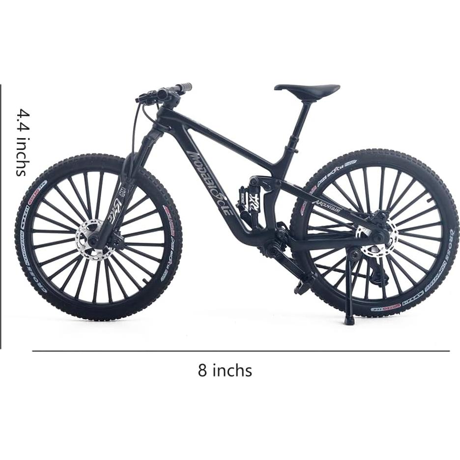 Bicicleta de Montaña Miniatura ZIYUE 20.3x11.2 cm Negro