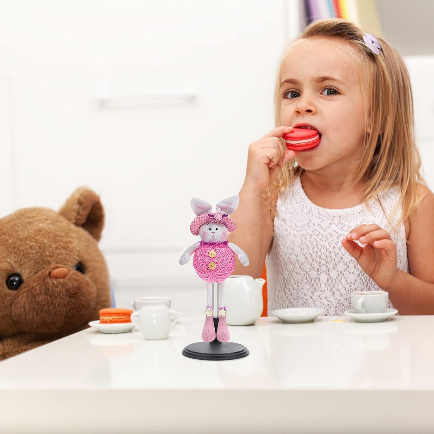 Soporte de Muñeca Ajustable Toddmomy 4 Pcs Negro PVC Hierro