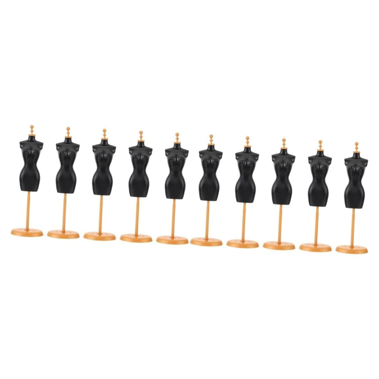 Soporte de Muñeca Artibetter 10 Pcs Plástico Negro y Dorado