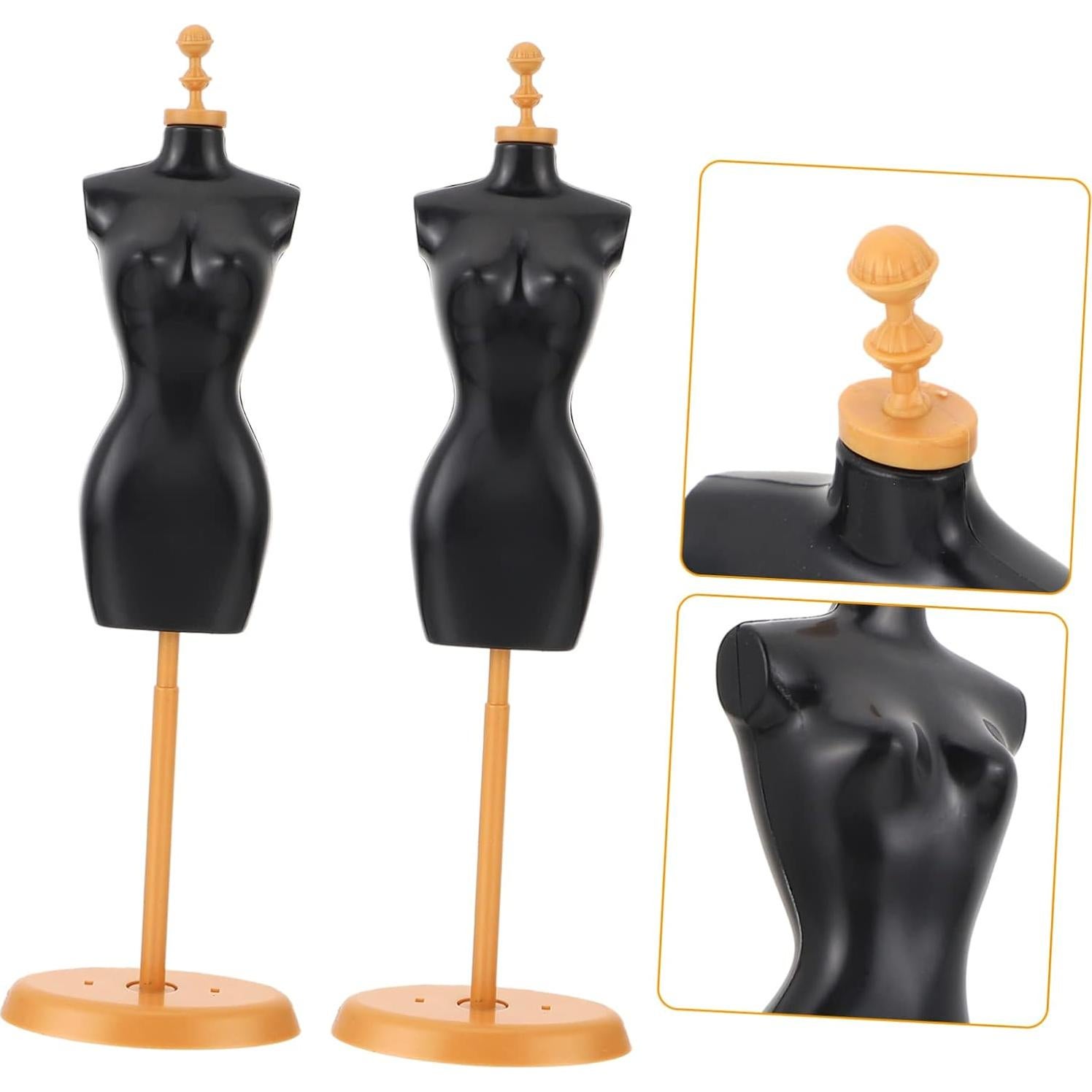 Soporte de Muñeca Artibetter 10 Pcs Plástico Negro y Dorado