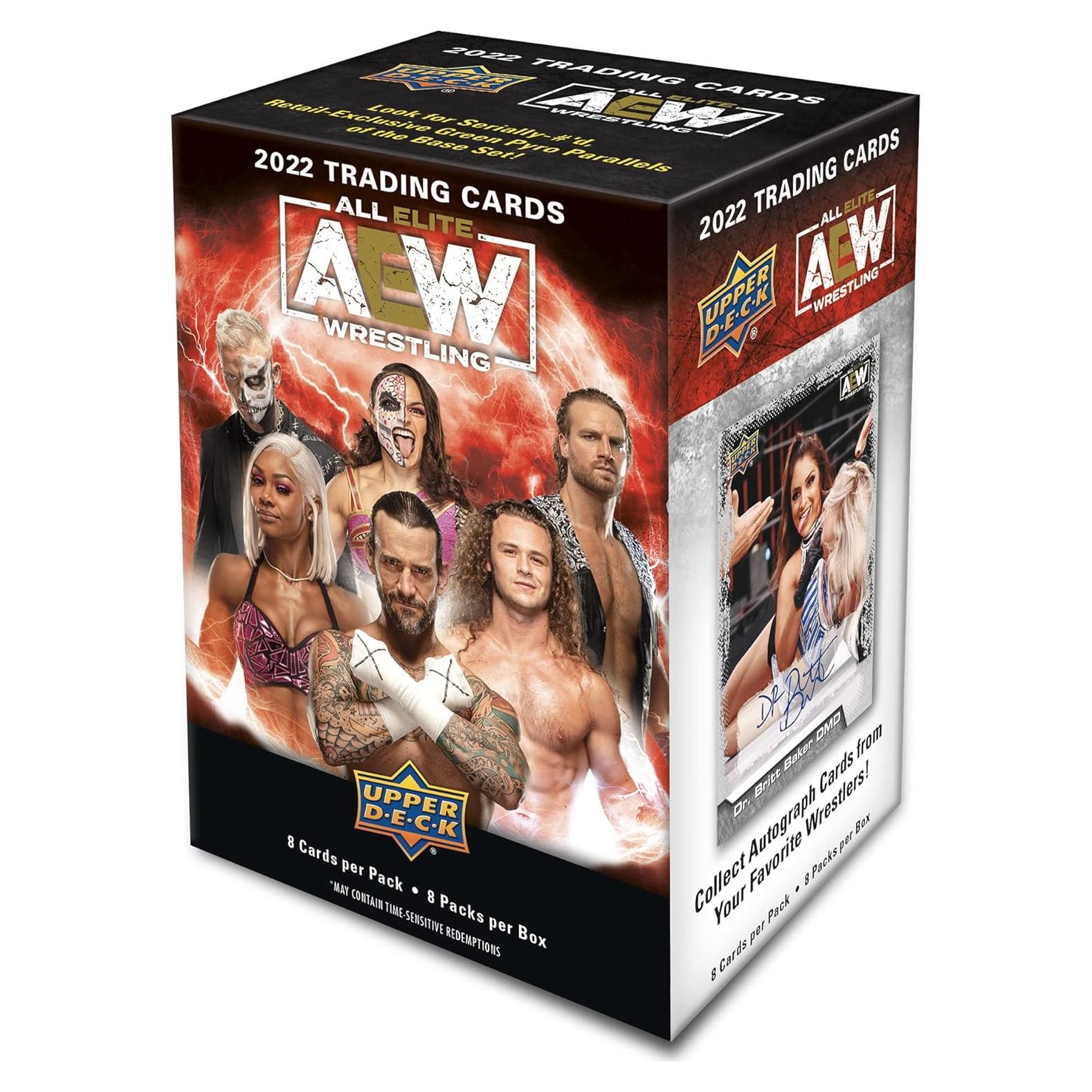 Tarjetas de Comercio AEW Upper Deck 2022 - Caja Blaster 8 Paquetes