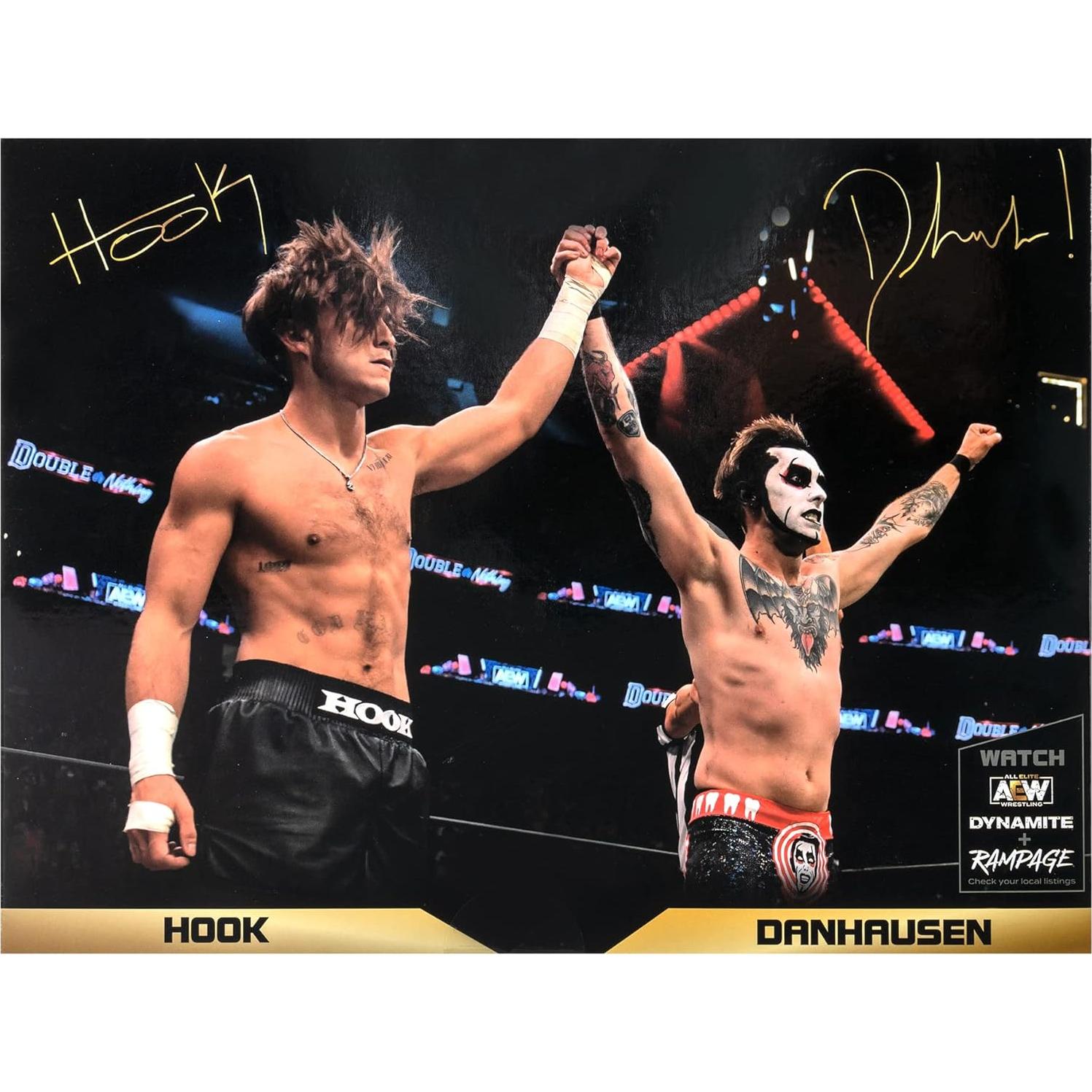 Figuras de acción AEW Unrivaled Hook y Danhausen - 15.24 cm