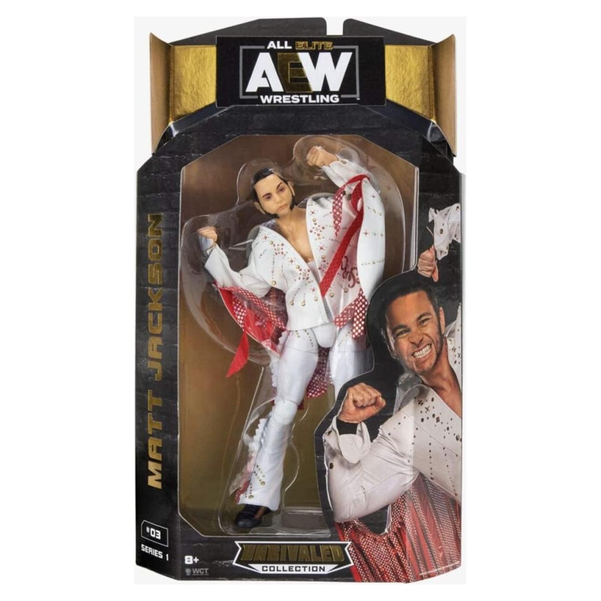 Figura de Acción Matt Jackson AEW - 25 Puntos de Articulación