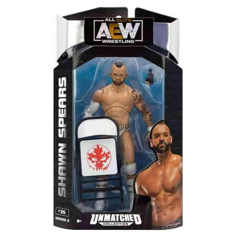 Figura de Acción Shawn Spears AEW Serie 5 Jazwares 215g