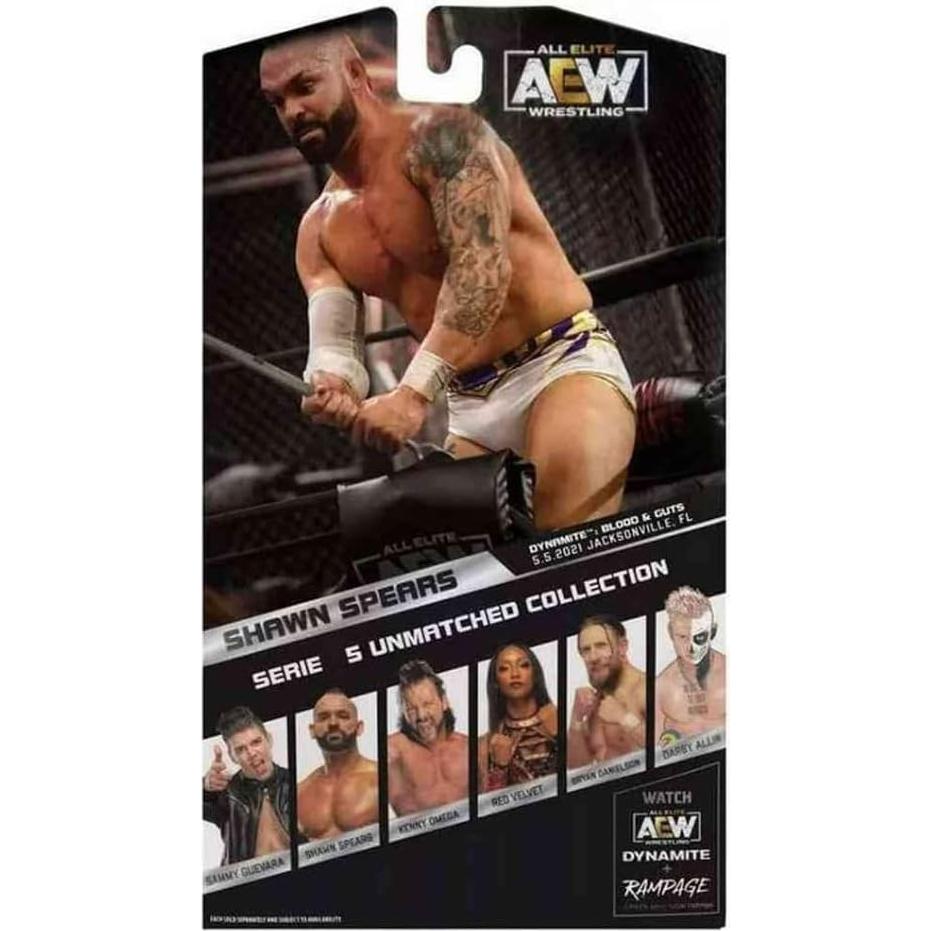 Figura de Acción Shawn Spears AEW Serie 5 Jazwares 215g