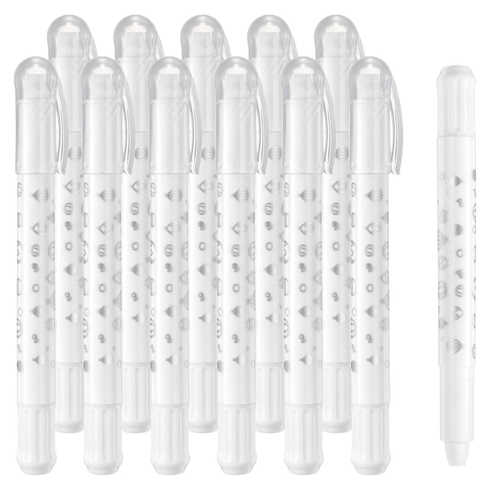 Crayones Acuarelables PATIKIL 12 Pcs Lavables Blanco