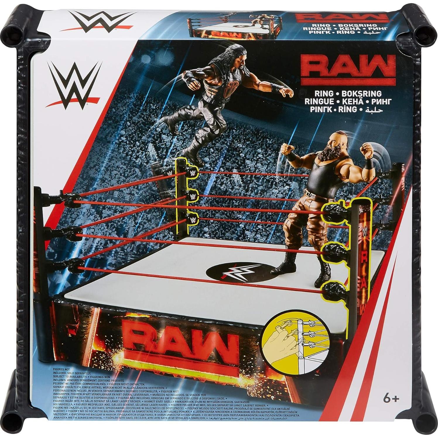 Anillo WWE Raw Mattel 35.56 cm Pro-Tension para Batallas