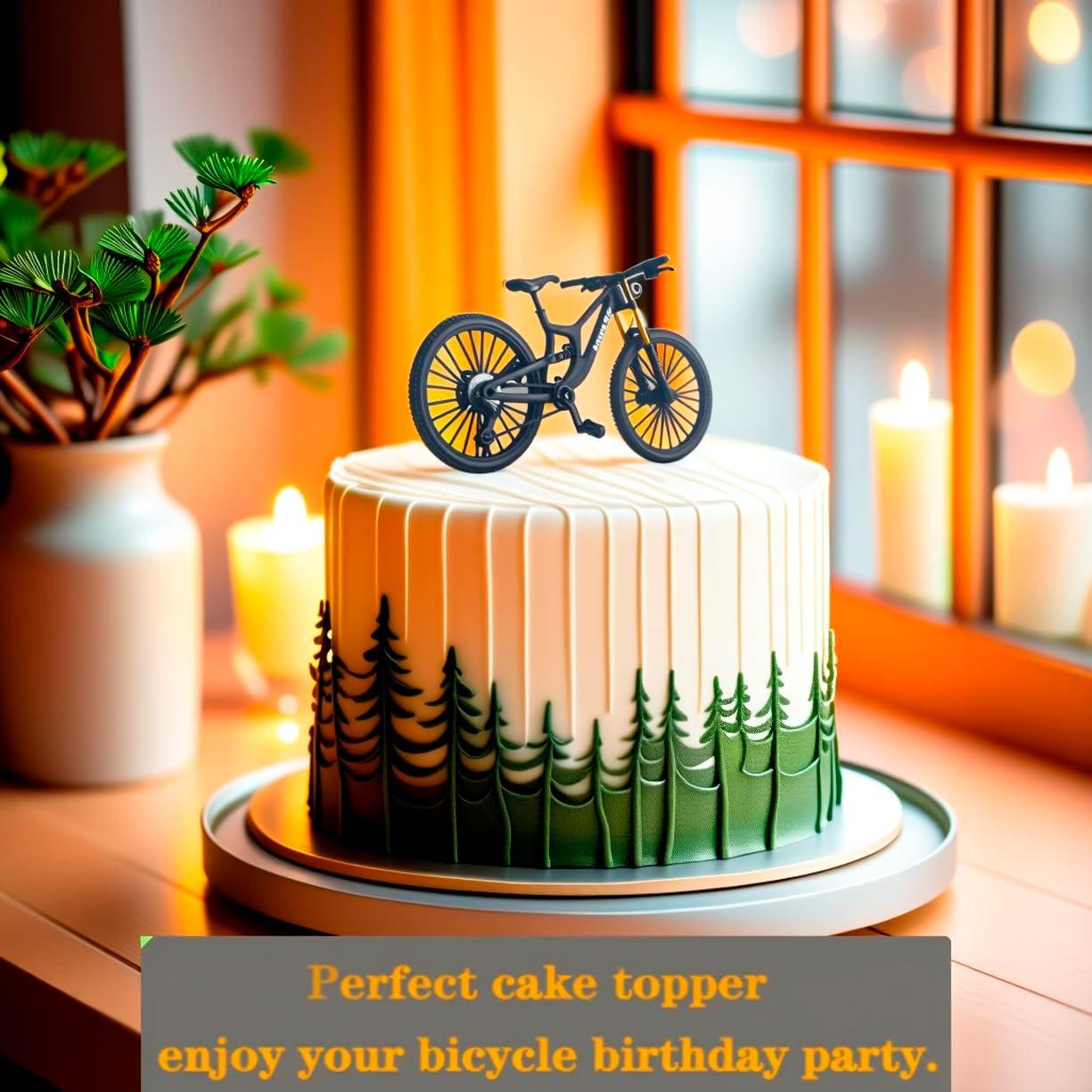 Bicicleta de Montaña Die-Cast 1:8 ZIYUE Negro Decorativa