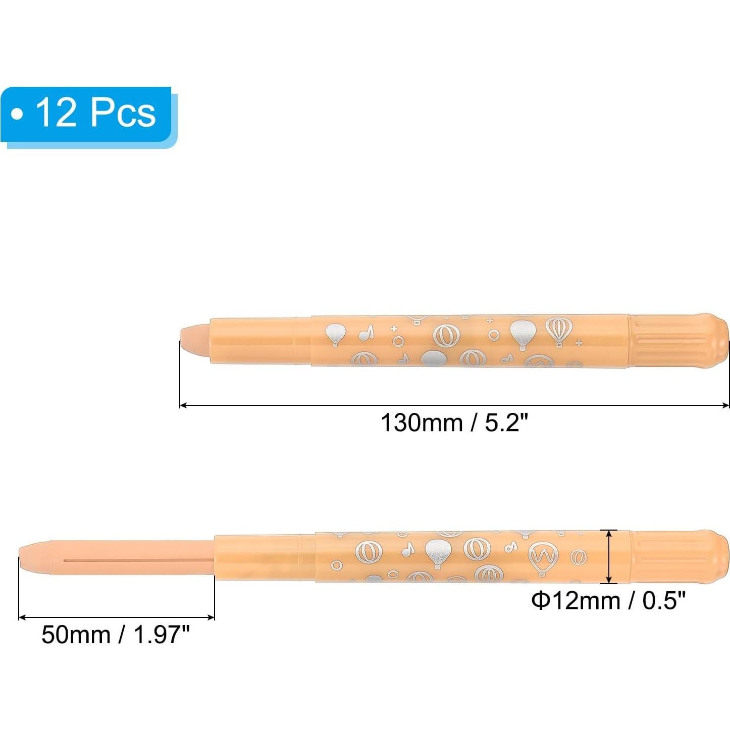 Crayones Acuarelables PATIKIL 12 Piezas Beige Lavables