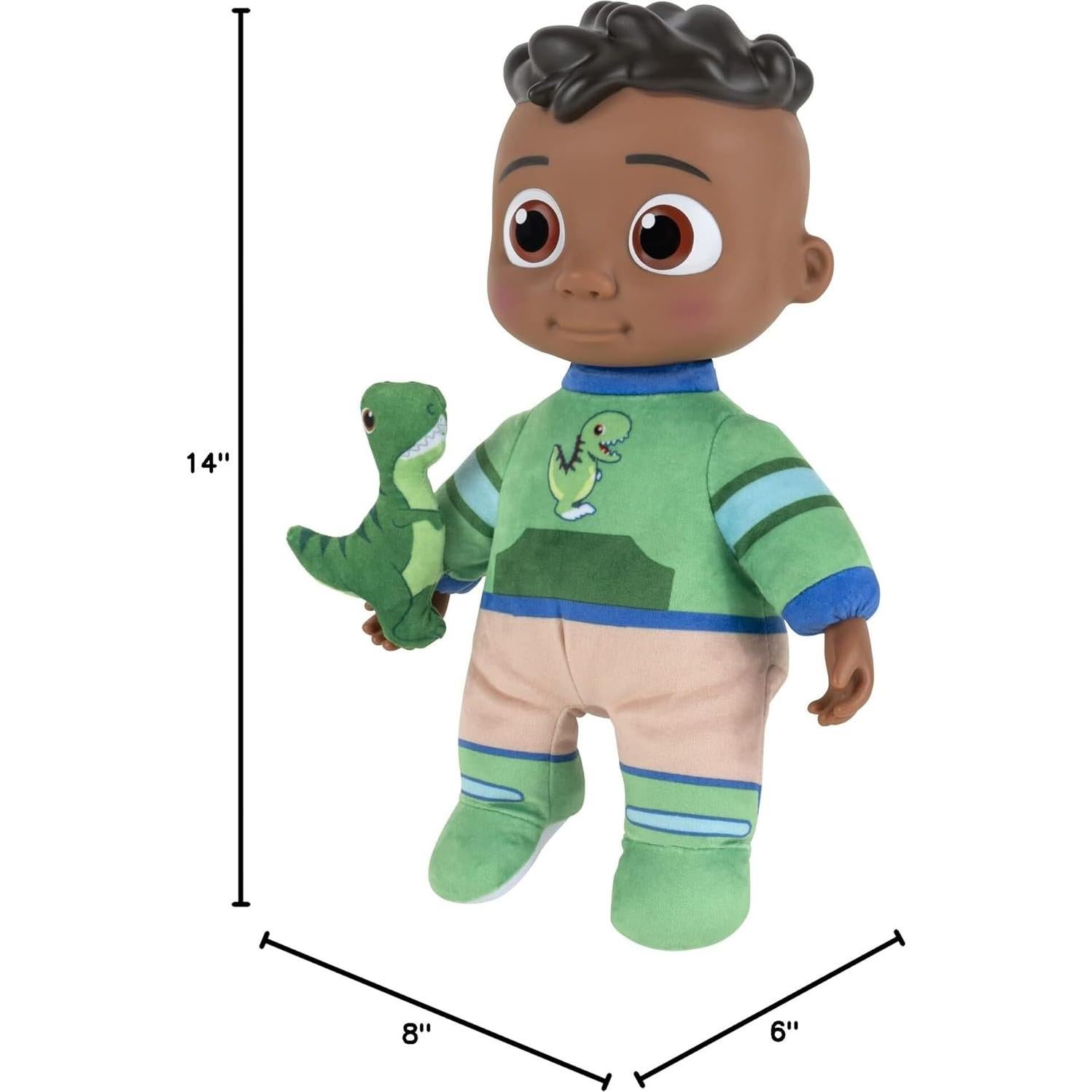 Muñeco de Peluche CoComelon Mi Amigo Cody con Dinosaurio