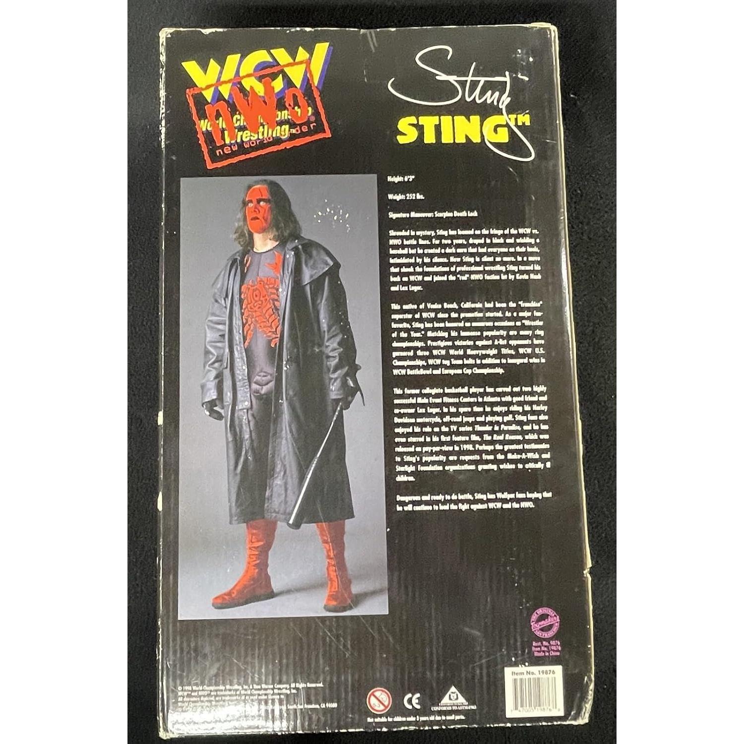 Figura de Acción Firmada Sting WCW 30.48 cm JSA COA