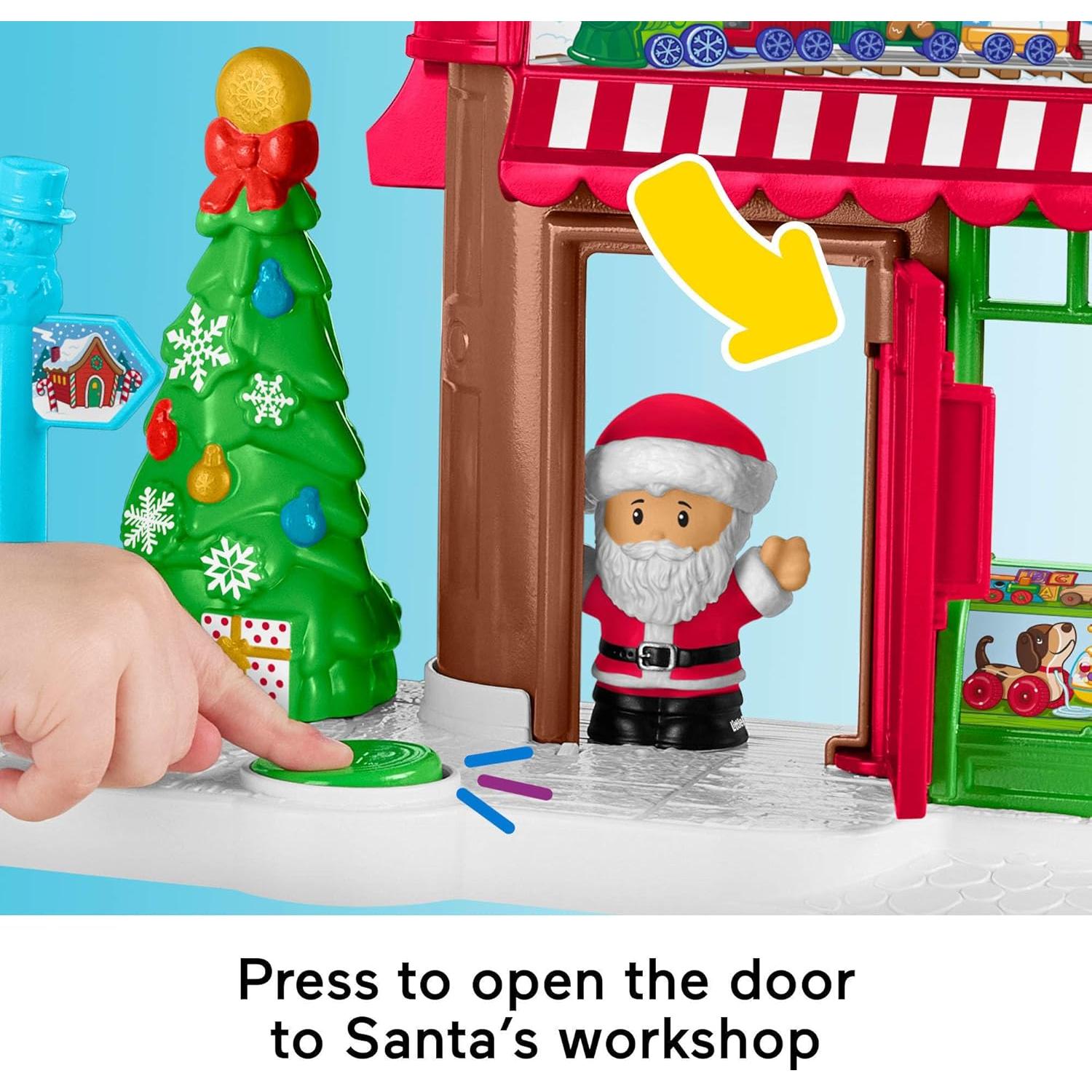 Set de Juguete Navideño Fisher-Price Little People con Santa