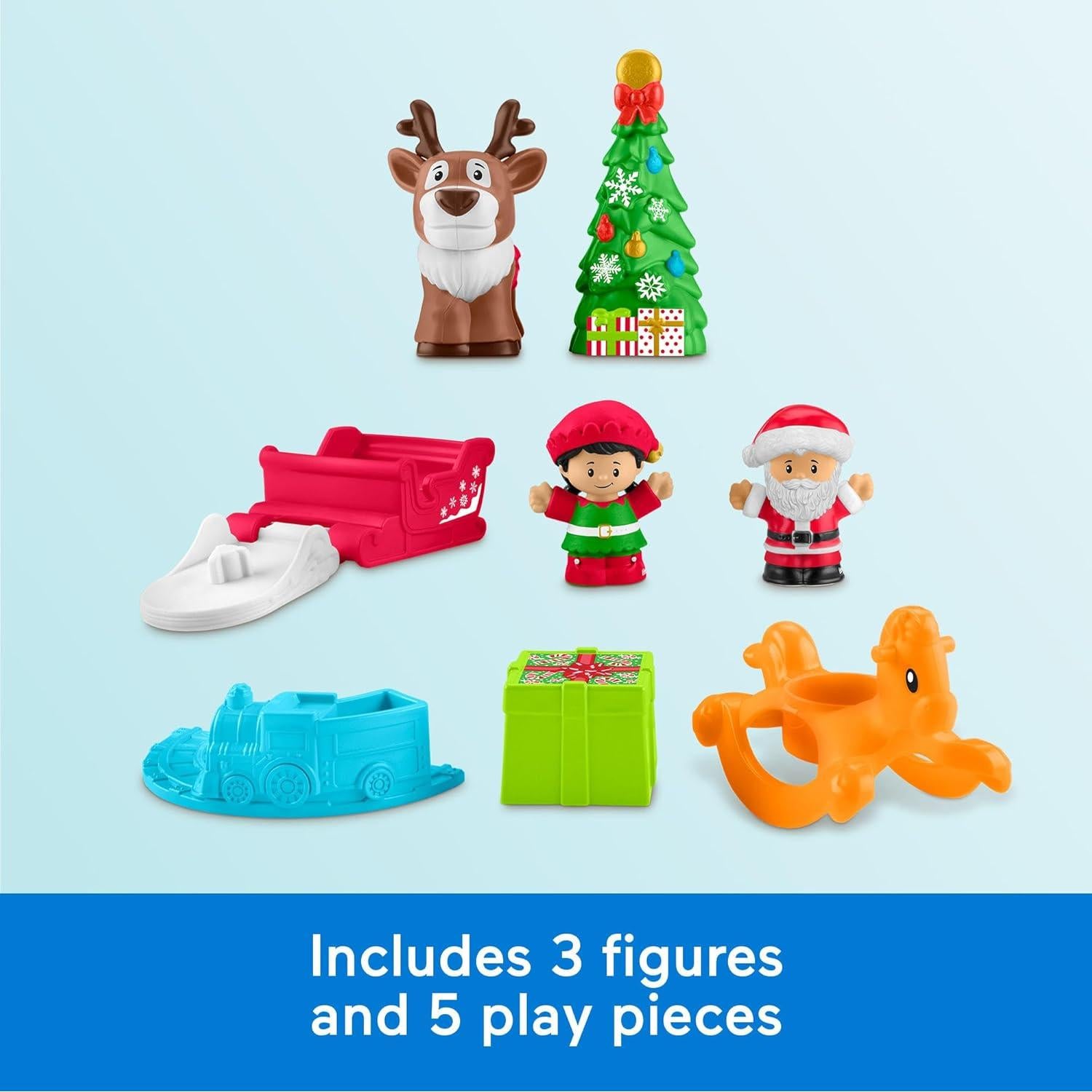 Set de Juguete Navideño Fisher-Price Little People con Santa