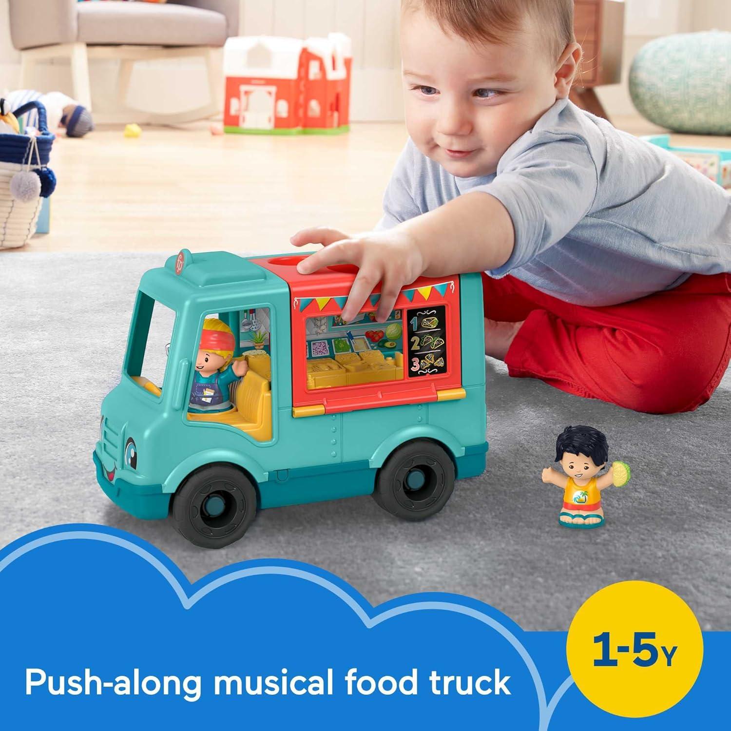 Camión de Comida Musical Fisher-Price con 2 Figuras 1+ Años