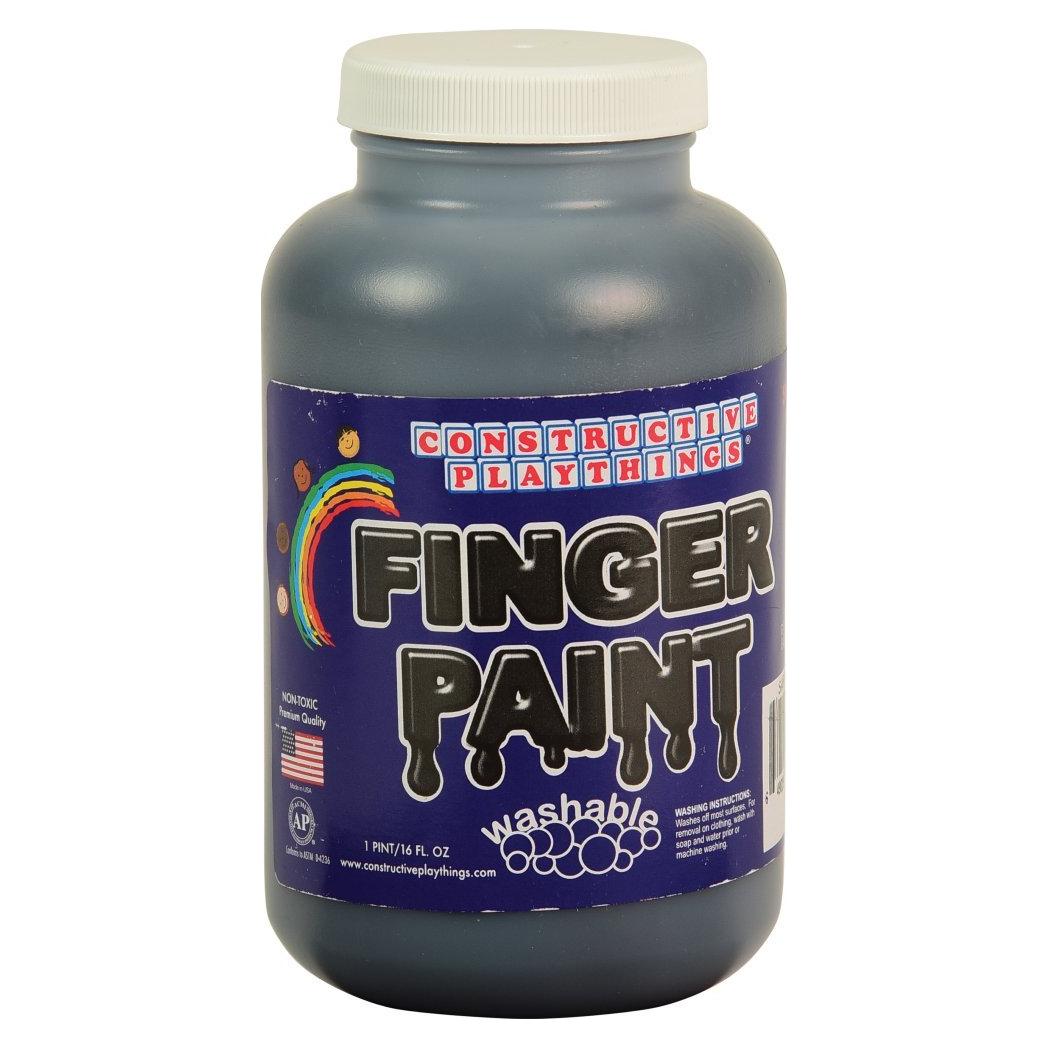 Pintura de Dedos Lavable Constructive Playthings - Negro 0.57kg
