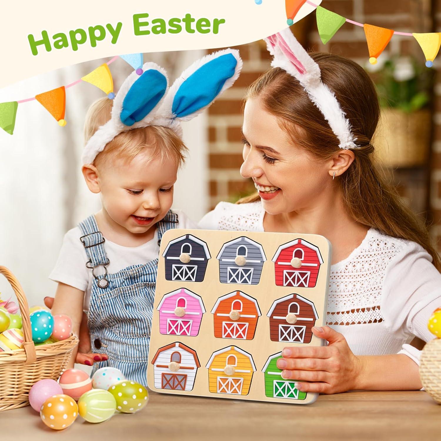 Rompecabezas de Madera JoyCat para Niños 1-3 Años - Montessori