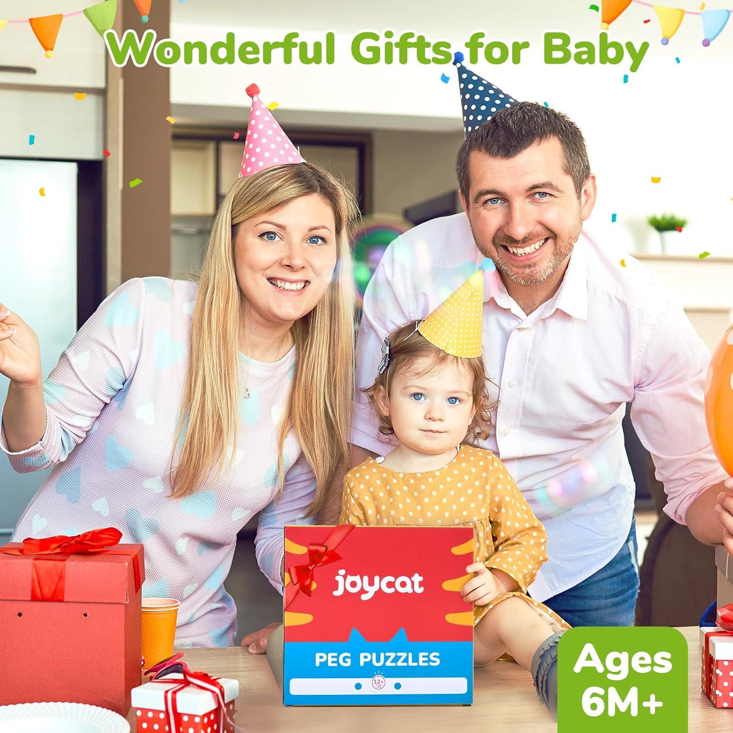 Rompecabezas de Madera JoyCat para Niños 1-3 Años - Montessori