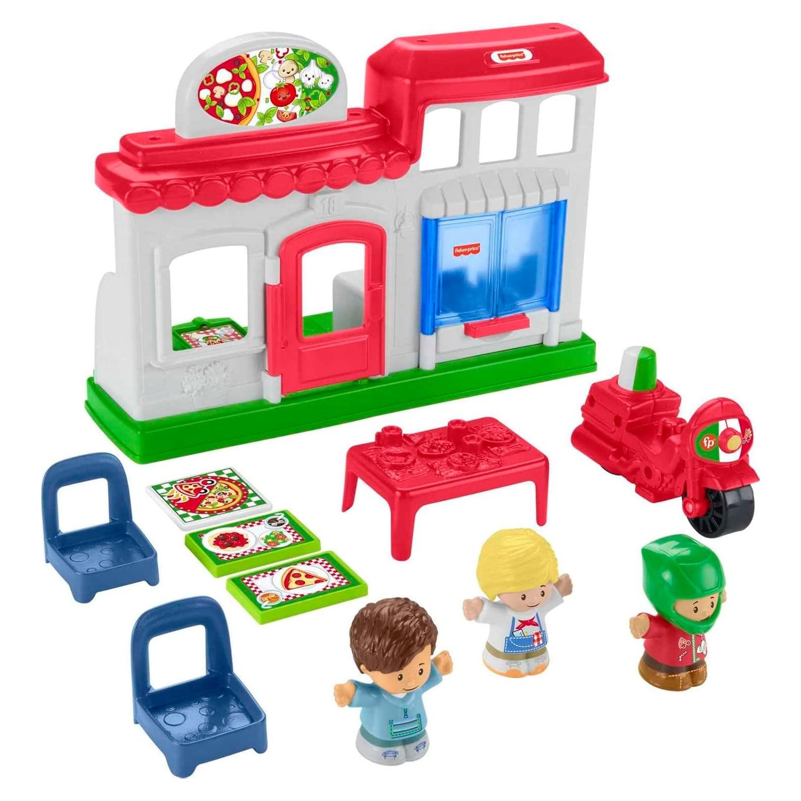 Juego de Pizzería Little People Fisher-Price HBR79 con Figuras