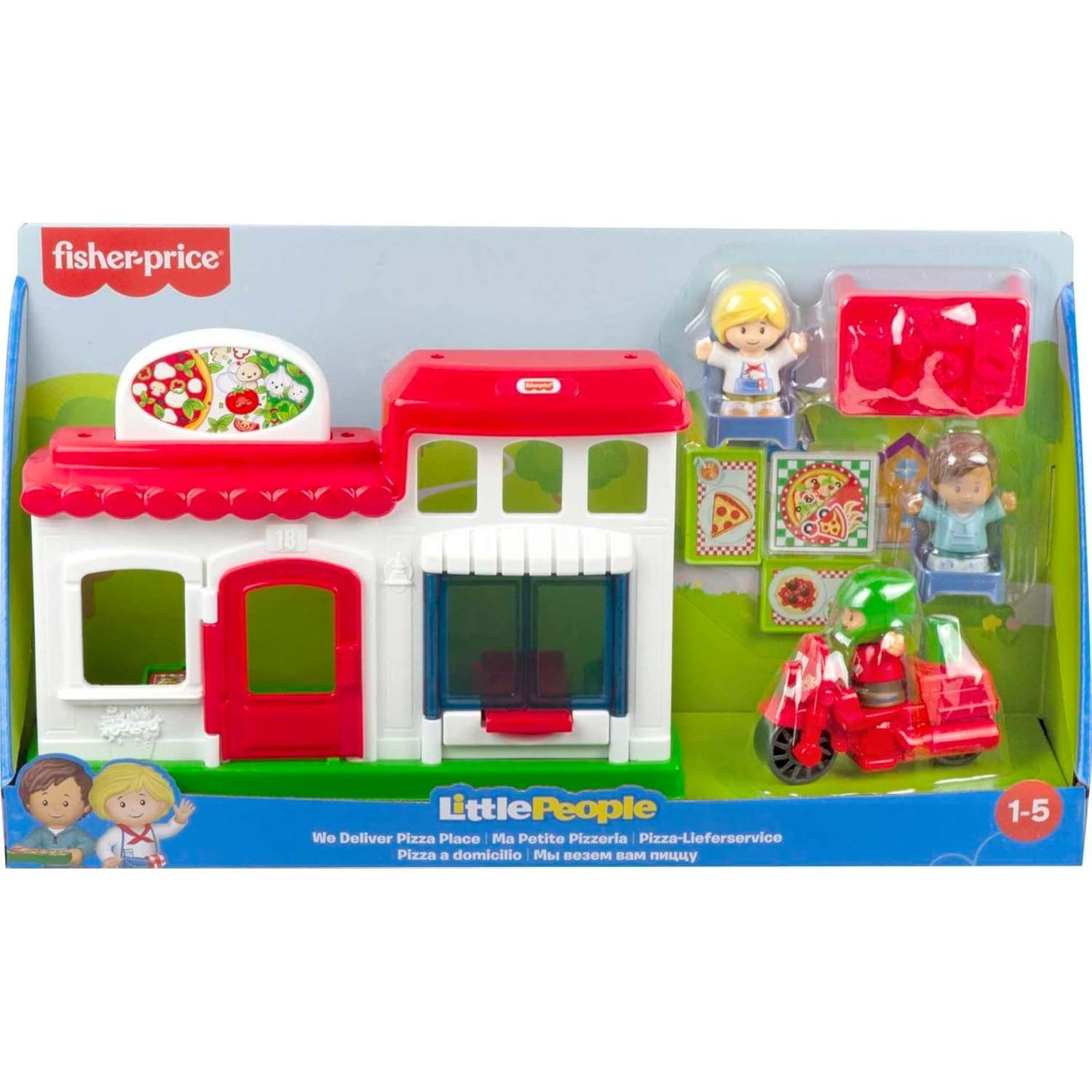 Juego de Pizzería Little People Fisher-Price HBR79 con Figuras