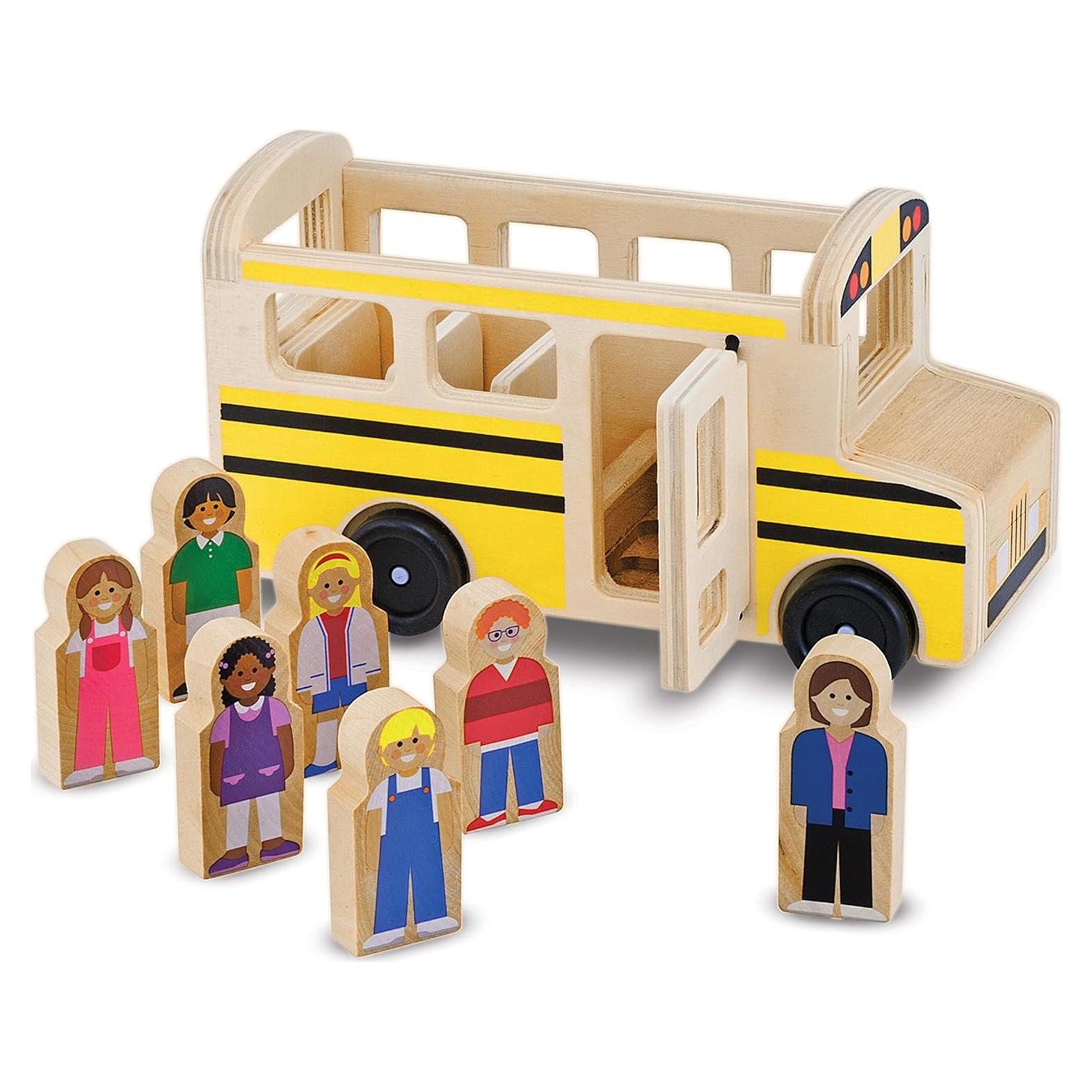 Autobús Escolar de Madera Melissa & Doug con 7 Figuras