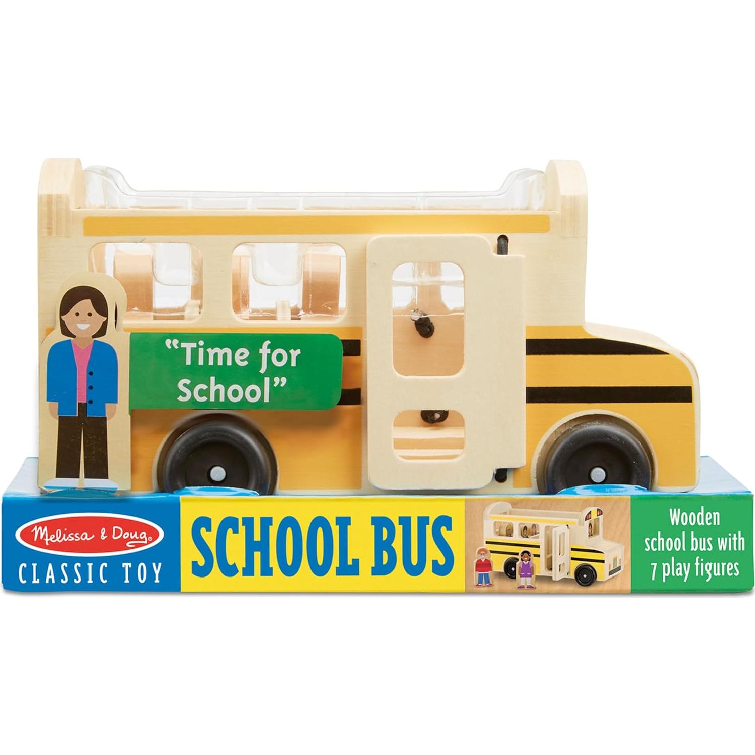 Autobús Escolar de Madera Melissa & Doug con 7 Figuras