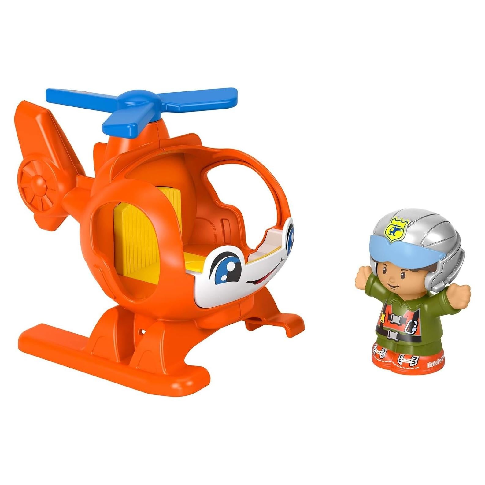 Helicóptero de Juguete Fisher-Price Little People con Piloto