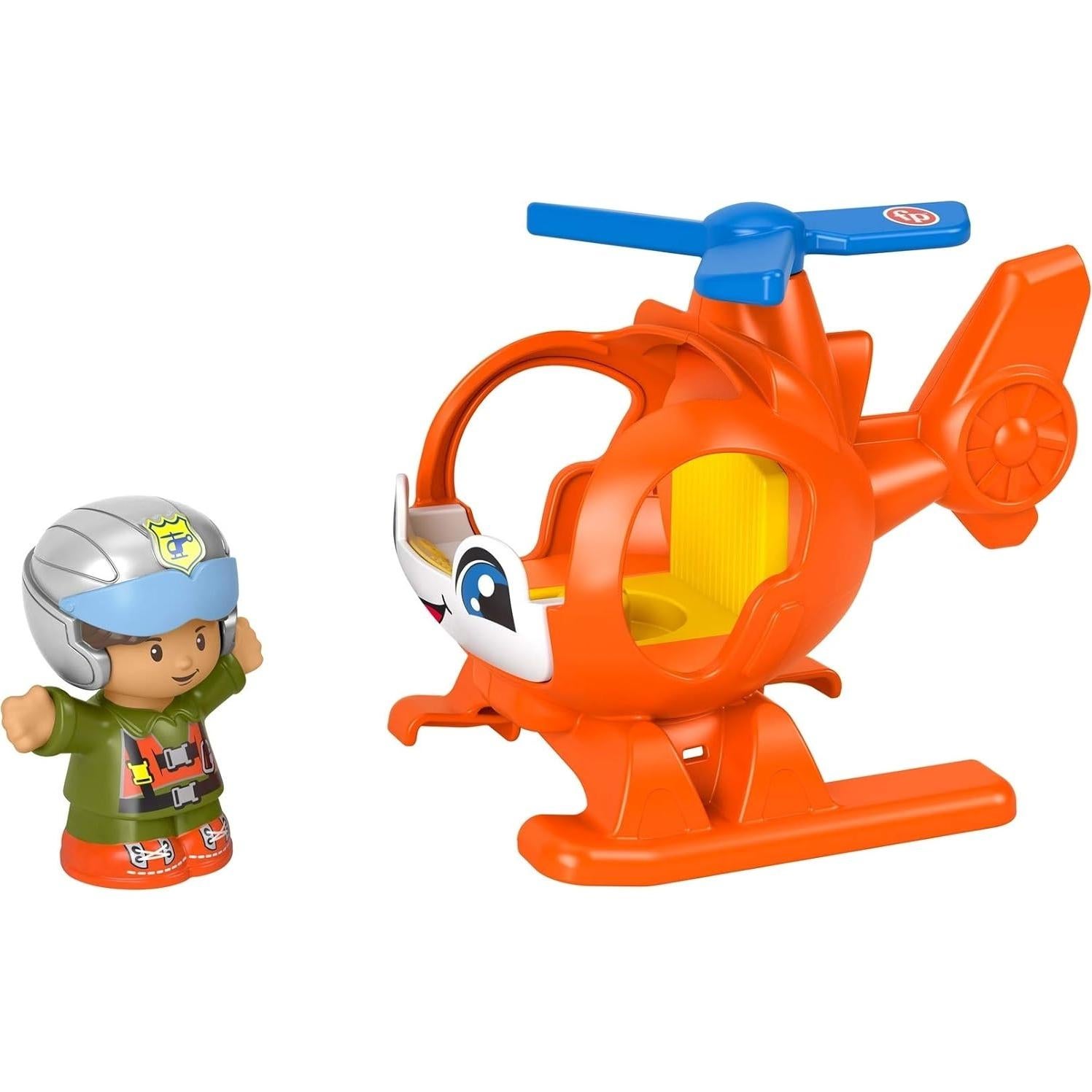Helicóptero de Juguete Fisher-Price Little People con Piloto