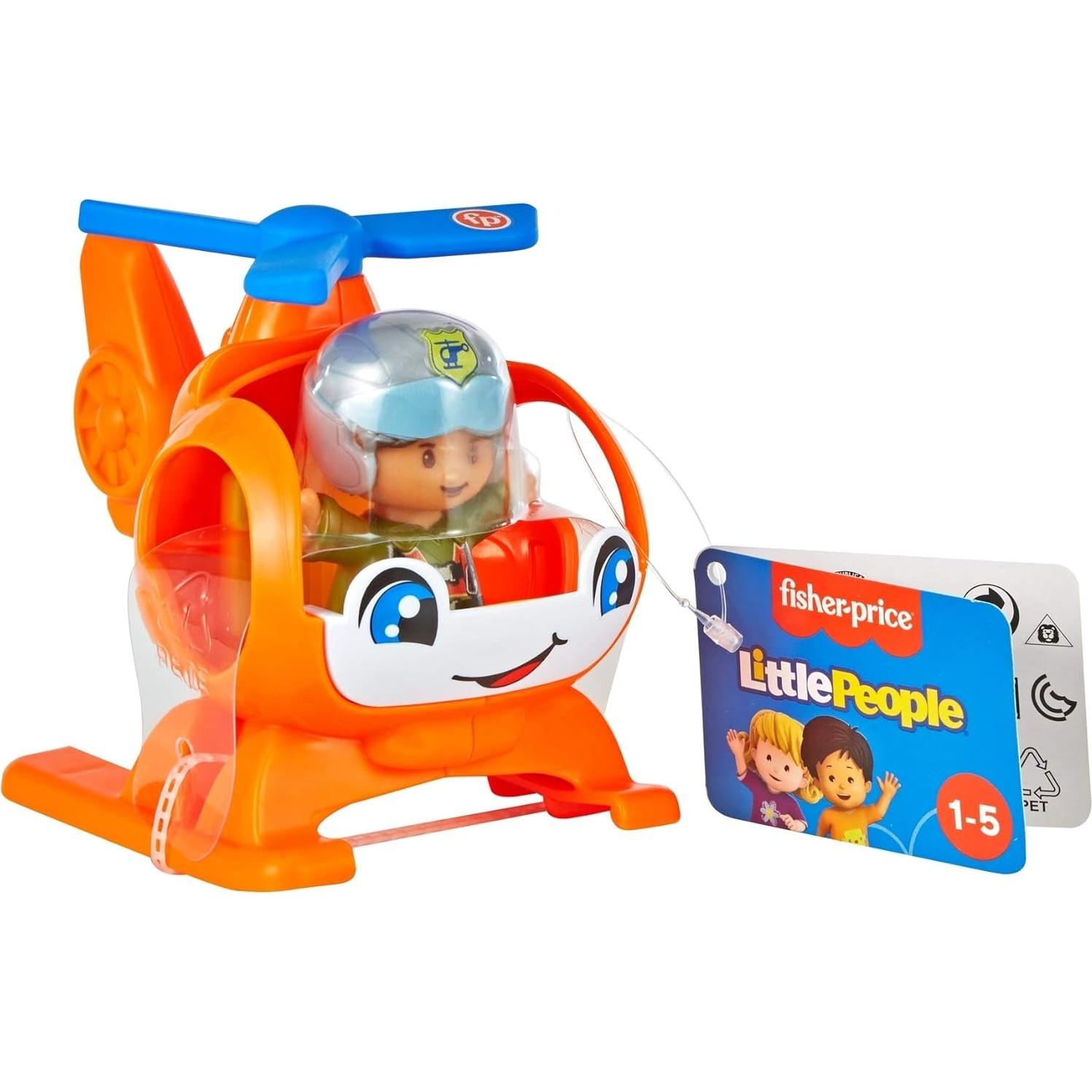 Helicóptero de Juguete Fisher-Price Little People con Piloto